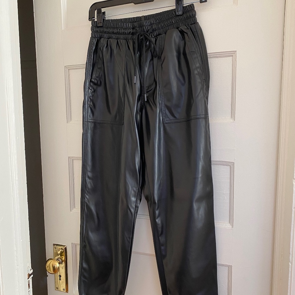 Blank NYC Faux Leather Joggers